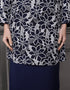 BAJU KURUNG PAHANG MODEN GIANNA (NAVY BLUE)